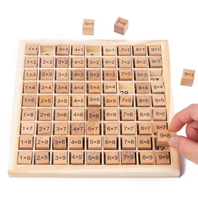 Brinquedo Educativo Montessoriano- Tabuleiro da Multiplicação Loja da Dryka 