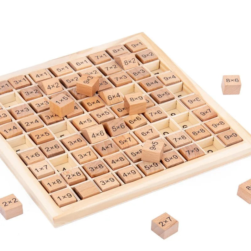 Brinquedo Educativo Montessoriano- Tabuleiro da Multiplicação Loja da Dryka 