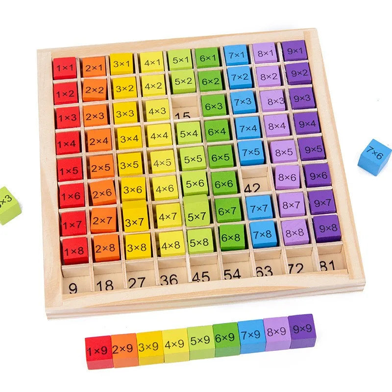 Brinquedo Educativo Montessoriano- Tabuleiro da Multiplicação Loja da Dryka 