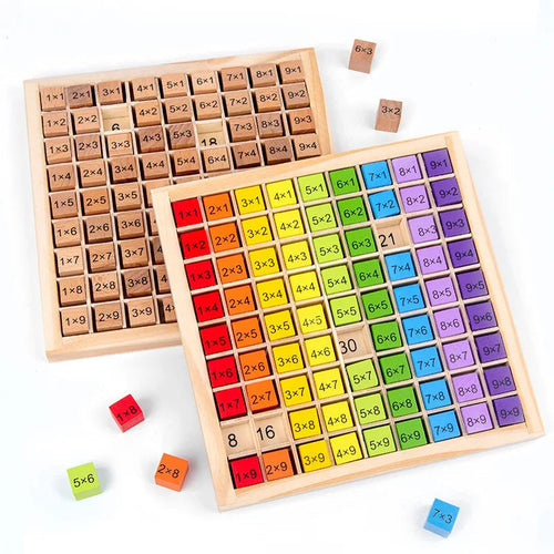 Brinquedo Educativo Montessoriano- Tabuleiro da Multiplicação Loja da Dryka 