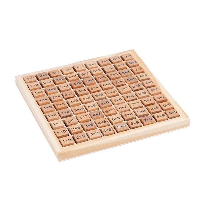 Brinquedo Educativo Montessoriano- Tabuleiro da Multiplicação Loja da Dryka Madeira 