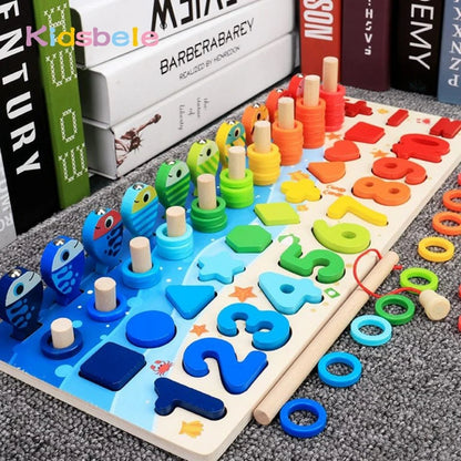 Brinquedo Infantil Educativo Matemático com Pesca Montessoriano Brinquedo 039 Loja da Dryka 