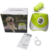 Brinquedo Lançador Automático de Bolas - Pet Ball pet shop - brinquedo lancador Loja da Dryka Verde Claro 