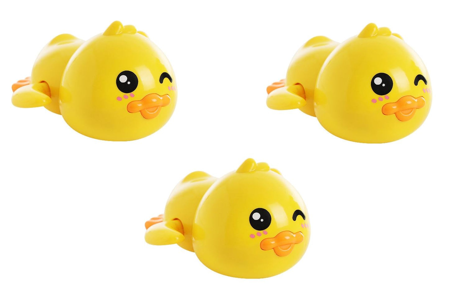 Brinquedo Nadador para Bebês Brinquedo 006 lojadadryka 3 x Patos Amarelo 