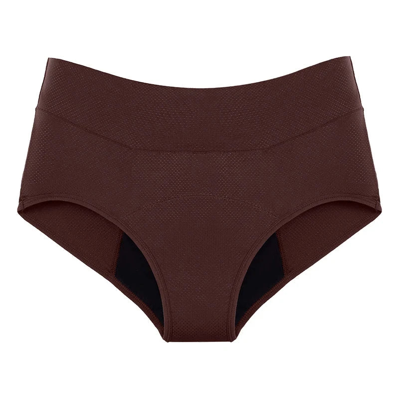 Calcinha para Incontinência Urinária e Períodos Menstruais - Triple Confort calcinha vazamanto Loja da Dryka Marrom Escuro XP 