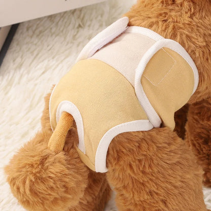 Calcinha Pet Reutilizável calcinha pet 002 Loja da Dryka Amarela P 