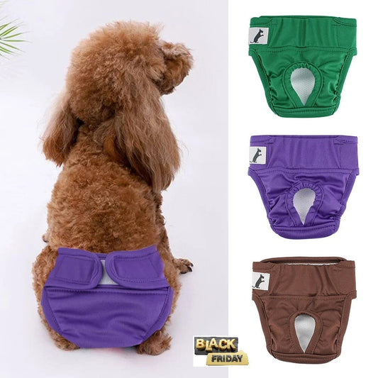 Calcinha Pet Reutilizável - Pet Clean - BLACK DA DRYKA Pet Shop 004 Loja da Dryka 