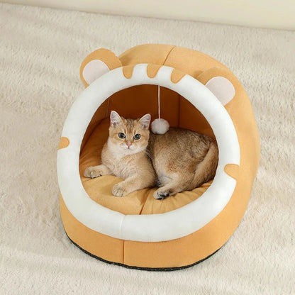 Cama para Gatos - Iglu Bed Cats Pet Shop - iglu gatos lojadadryka Amarela P 30x30cm 