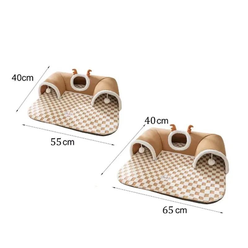 Cama & Túnel para Gatos - Hidden Cat tunel e cama para gatos Loja da Dryka 