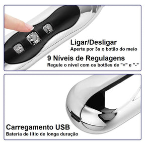 Caneta Acupuntura Massageadora Recarregável Bem Estar acupuntura lojadadryka 