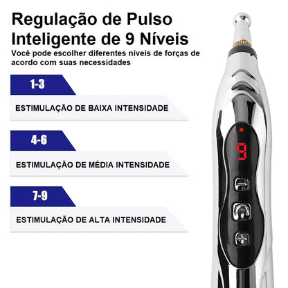 Caneta Acupuntura Massageadora Recarregável Bem Estar acupuntura lojadadryka 