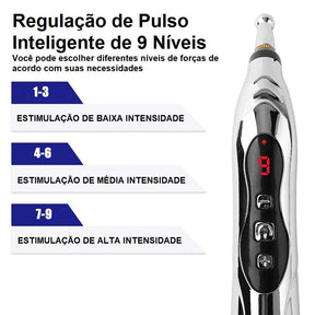 Caneta Acupuntura Massageadora Recarregável Bem Estar acupuntura lojadadryka 