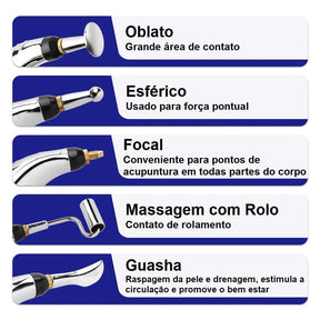 Caneta Acupuntura Massageadora Recarregável Bem Estar acupuntura lojadadryka 