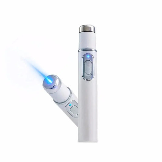 Caneta Antiacne com Luz Azul – Tratamento Estético para Espinhas, Cicatrizes e Varizes luz azul acne e manchas Loja da Dryka 