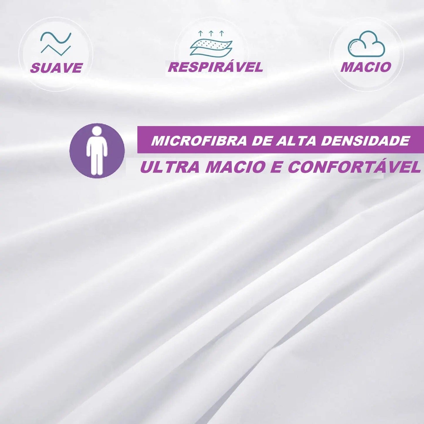 Capa de Travesseiro Impermeável Antialérgica - Soft Plus capa de travesseiro 001 Loja da Dryka 
