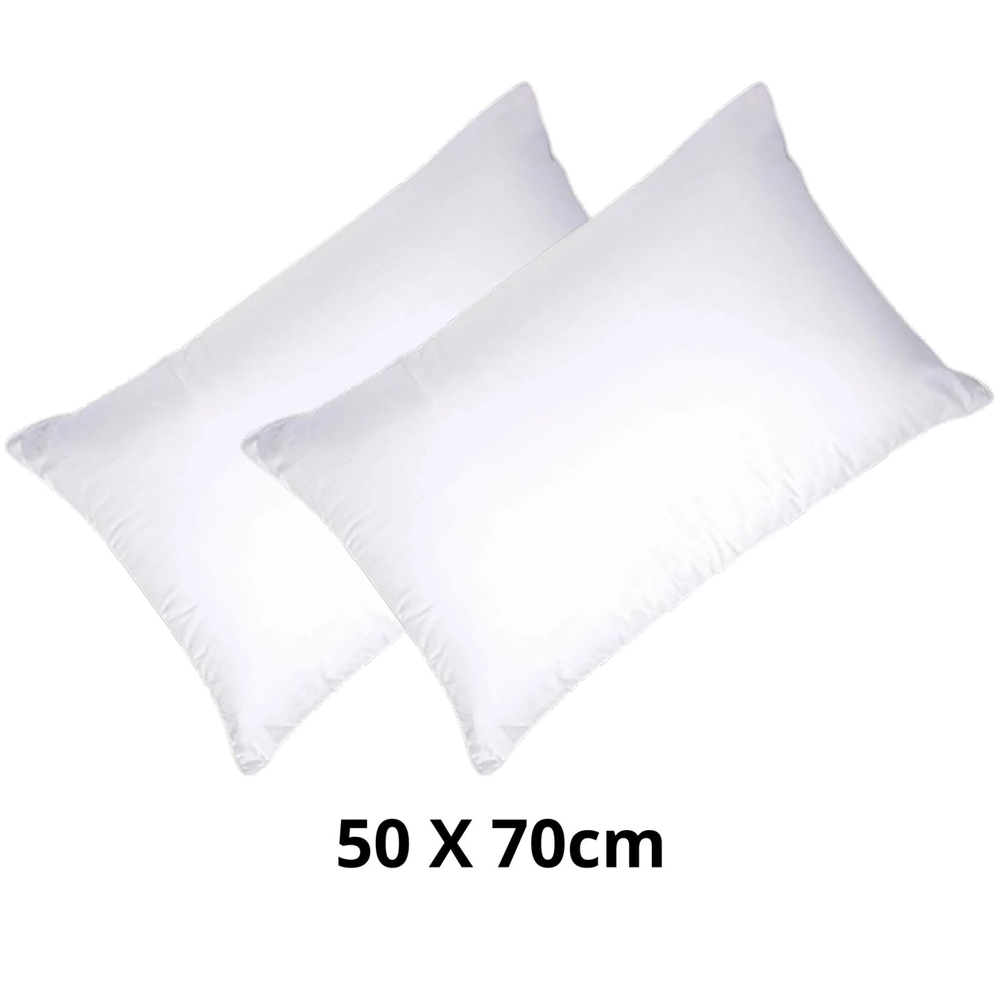 Capa de Travesseiro Impermeável Antialérgica - Soft Plus capa de travesseiro 001 Loja da Dryka Branco - 2 unids 50x70cm 
