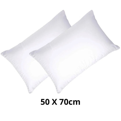 Capa de Travesseiro Impermeável Antialérgica - Soft Plus capa de travesseiro 001 Loja da Dryka Branco - 2 unids 50x70cm 