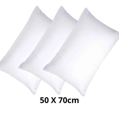 Capa de Travesseiro Impermeável Antialérgica - Soft Plus capa de travesseiro 001 Loja da Dryka Branco - 3 unids 50x70cm 