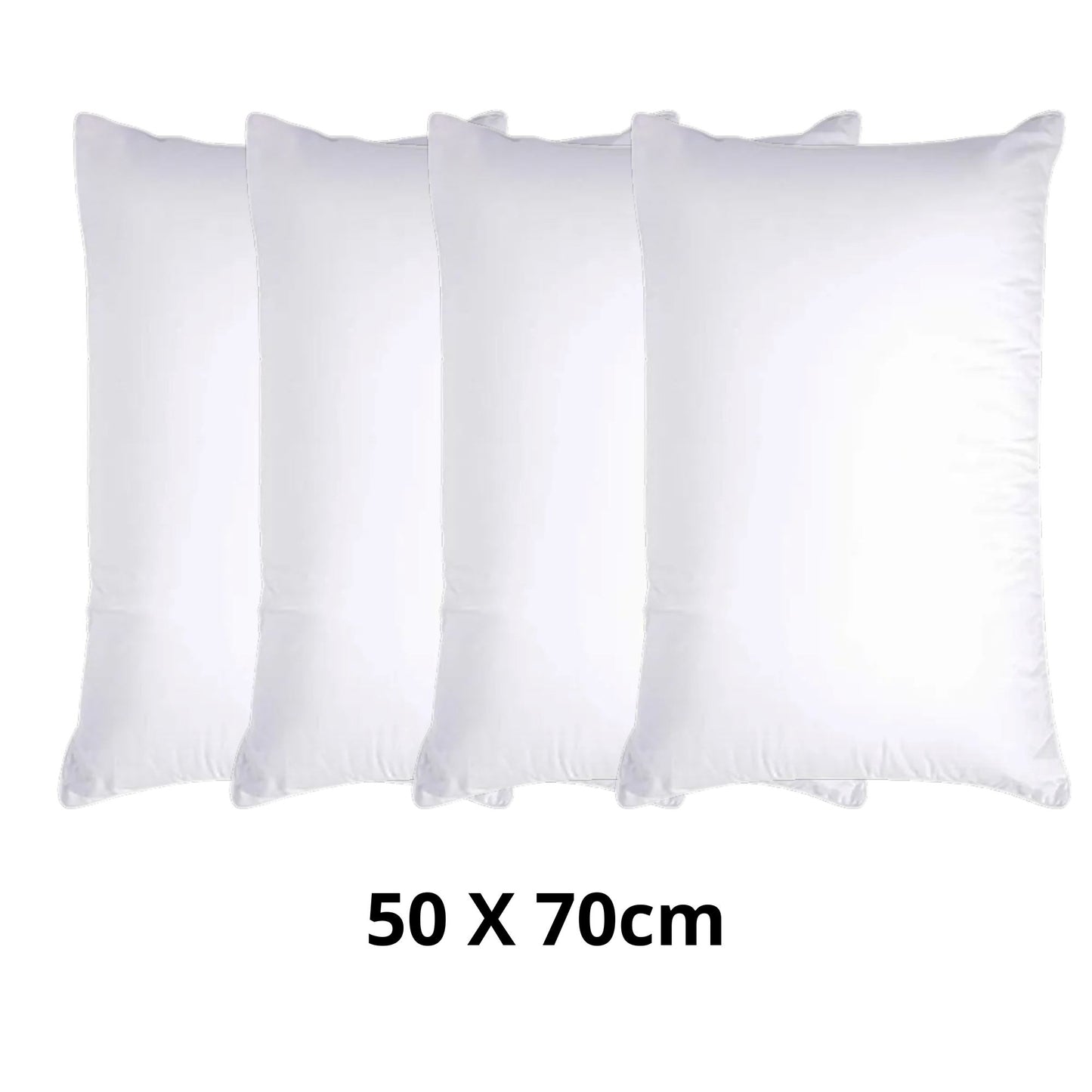 Capa de Travesseiro Impermeável Antialérgica - Soft Plus capa de travesseiro 001 Loja da Dryka Branco - 4 unids 50x70cm 