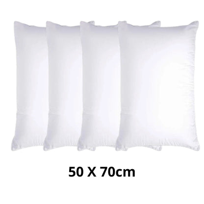 Capa de Travesseiro Impermeável Antialérgica - Soft Plus capa de travesseiro 001 Loja da Dryka Branco - 4 unids 50x70cm 