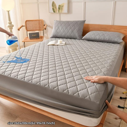 Capa Protetora de Colchão à prova d'água Acolchoada- Easy Sleep Loja da Dryka 160x200cm Cinza 
