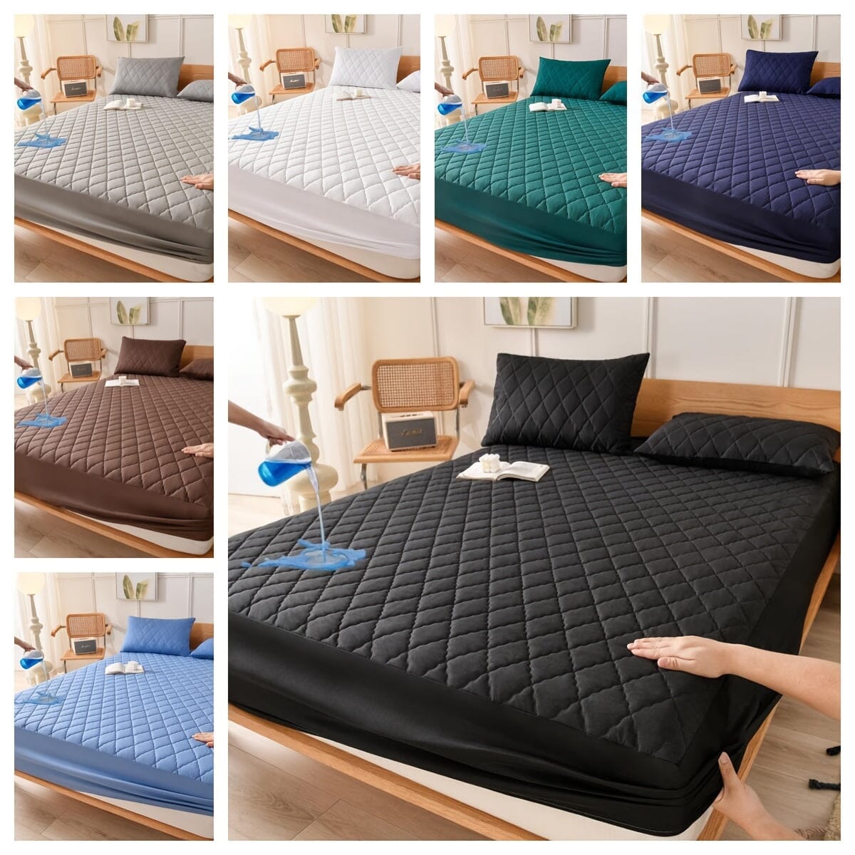 Capa Protetora de Colchão à prova d'água Acolchoada- Easy Sleep Loja da Dryka 