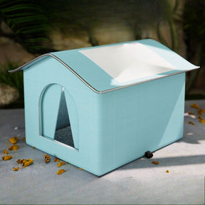 Casinha para Cachorro e Gatos - Thermo Pet casa de gatos impermeavel Loja da Dryka Azul P - 33x33x33cm 