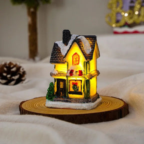 Casinhas Decorativas Iluminadas de Natal + Fita LED 2m Brinde Natal 001 Loja da Dryka B + Fita LED 2m Brinde 
