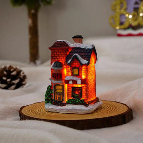 Casinhas Decorativas Iluminadas de Natal + Fita LED 2m Brinde Natal 001 Loja da Dryka C + Fita LED 2m Brinde 