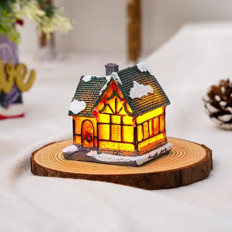 Casinhas Decorativas Iluminadas de Natal + Fita LED 2m Brinde Natal 001 Loja da Dryka D + Fita LED 2m Brinde 