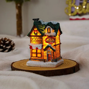 Casinhas Decorativas Iluminadas de Natal + Fita LED 2m Brinde Natal 001 Loja da Dryka E + Fita LED 2m Brinde 