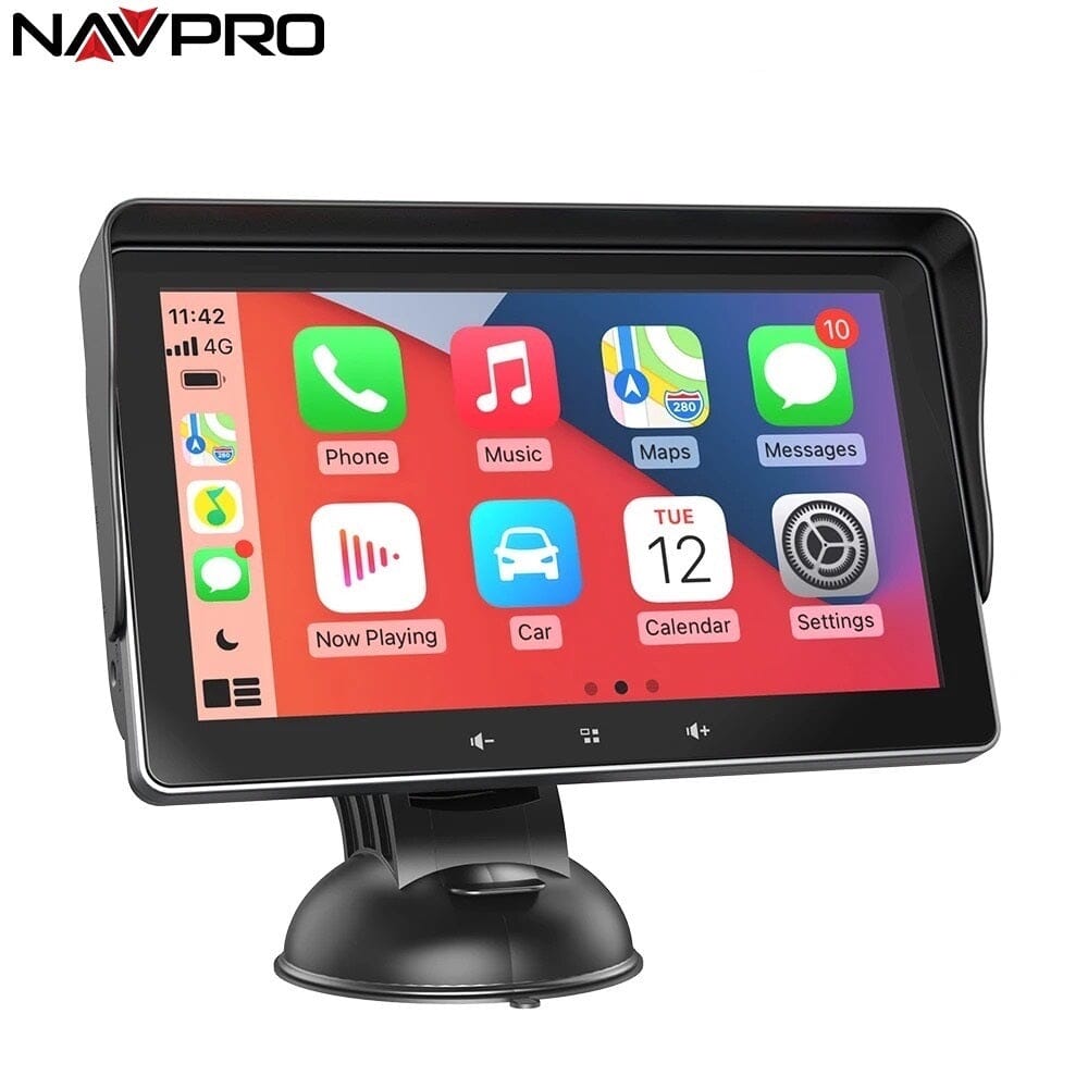 Central Multimídia Universal Portátil NAVPRO Automotivo 003 Loja da Dryka Preto 