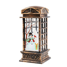 Christmas Candles Light Led Snow Deer Lantern Light Vintage Castle Santa Snowman Hanging Lantern Lamp New Year Party Decoration Loja da Dryka A12 12.5cm 