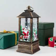 Christmas Candles Light Led Snow Deer Lantern Light Vintage Castle Santa Snowman Hanging Lantern Lamp New Year Party Decoration Loja da Dryka A20 19.5cm 