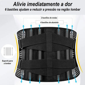 Cinta Lombar para Coluna Ortopédica - Lombax Pro cinta lombax pro Loja da Dryka 