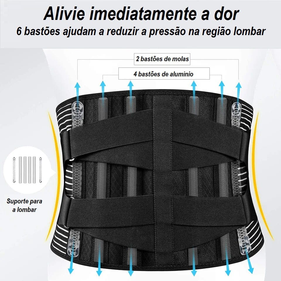Cinta Lombar para Coluna Ortopédica - Lombax Pro cinta lombax pro Loja da Dryka 