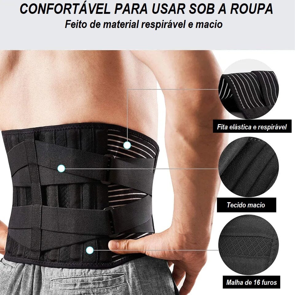 Cinta Lombar para Coluna Ortopédica - Lombax Pro cinta lombax pro Loja da Dryka 