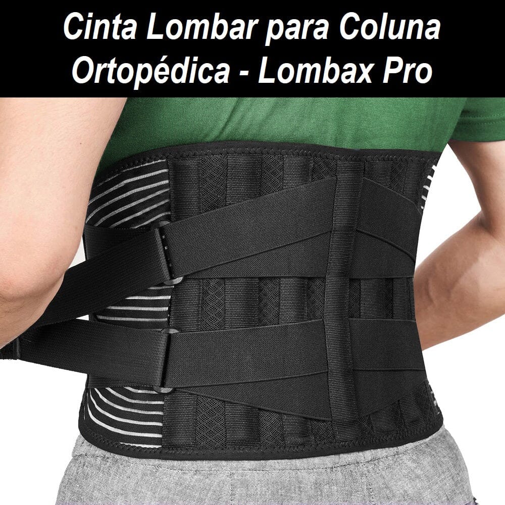 Cinta Lombar para Coluna Ortopédica - Lombax Pro cinta lombax pro Loja da Dryka 