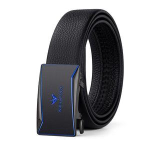 Cinto Masculino de Couro - William Polo acessorio masculino 006 Loja da Dryka B Azul 130cm 