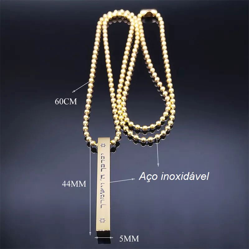 Colar Hexagran Judaico colar 001 Loja da Dryka 