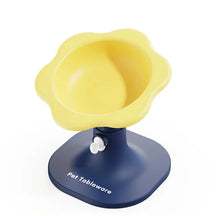 Comedouro e Bebedouro para Gatos Elevado e Ergonômico - Cat Flowers Comedouro cat flowers Loja da Dryka Amarelo 