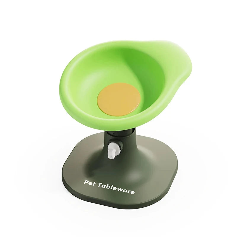 Comedouro e Bebedouro para Gatos Elevado e Ergonômico - Cat Flowers Comedouro cat flowers Loja da Dryka Verde 
