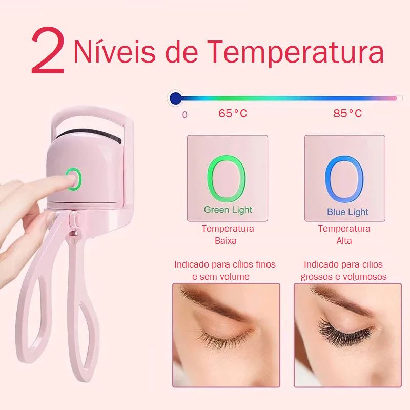 Curvador Elétrico de Cílios Portátil Eyelash cilios 001 Loja da Dryka 