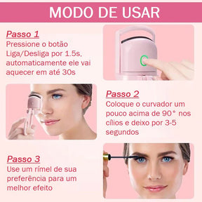 Curvador Elétrico de Cílios Portátil Eyelash cilios 001 Loja da Dryka 
