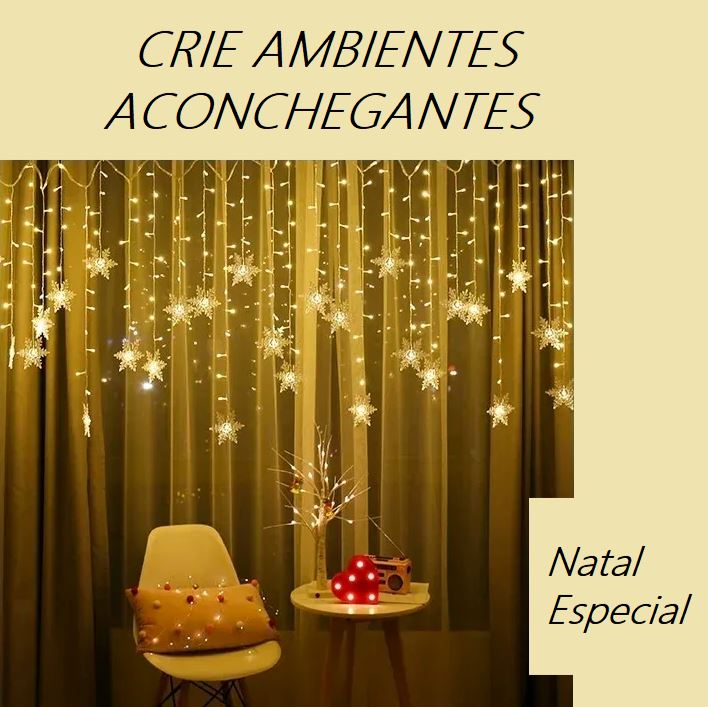 Decoração de Natal - Luzes de Fadas Natalina Natal 004 Loja da Dryka 
