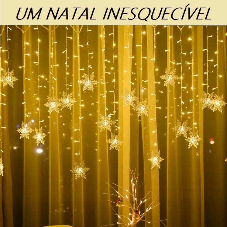 Decoração de Natal - Luzes de Fadas Natalina Natal 004 Loja da Dryka 
