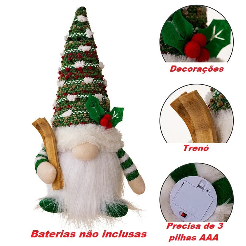 Decoração de Natal - Papai Noel Gnomos Natal 002 Loja da Dryka 