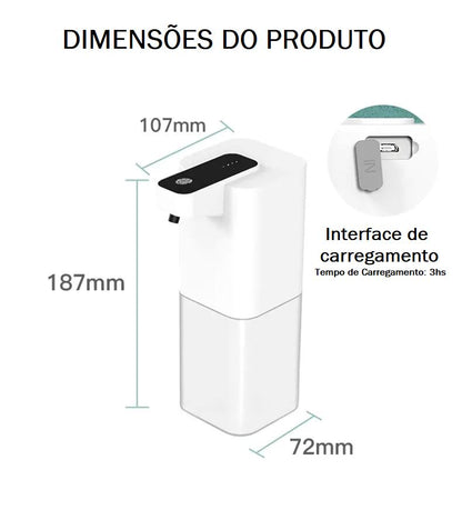 Dispenser de Sabão Automático - Clean Hands dispenser sabão 001 Loja da Dryka 