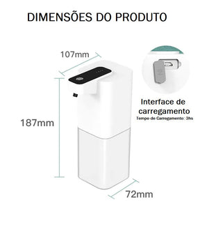 Dispenser de Sabão Automático - Clean Hands dispenser sabão 001 Loja da Dryka 