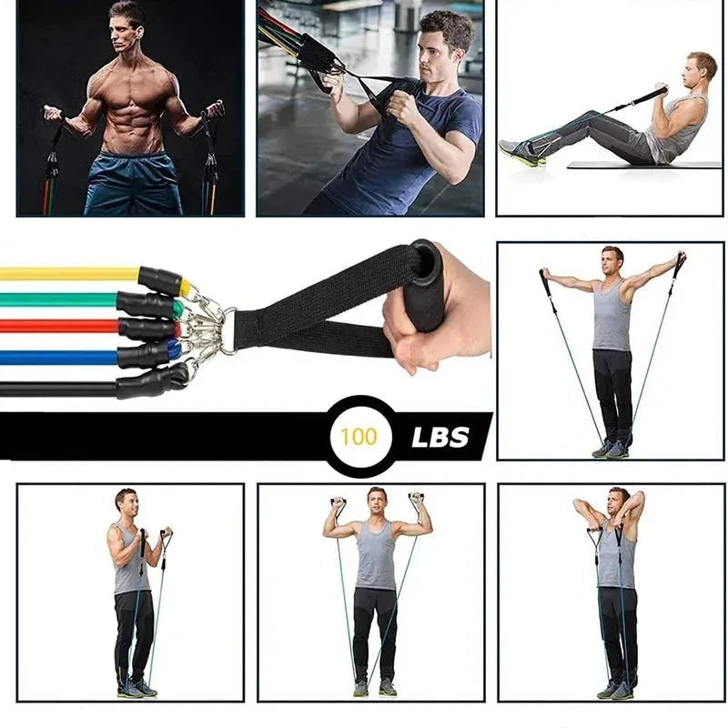 Elásticos Extensores para Treinos Funcionais - Pro Fit 2 esporte 002 lojadadryka 